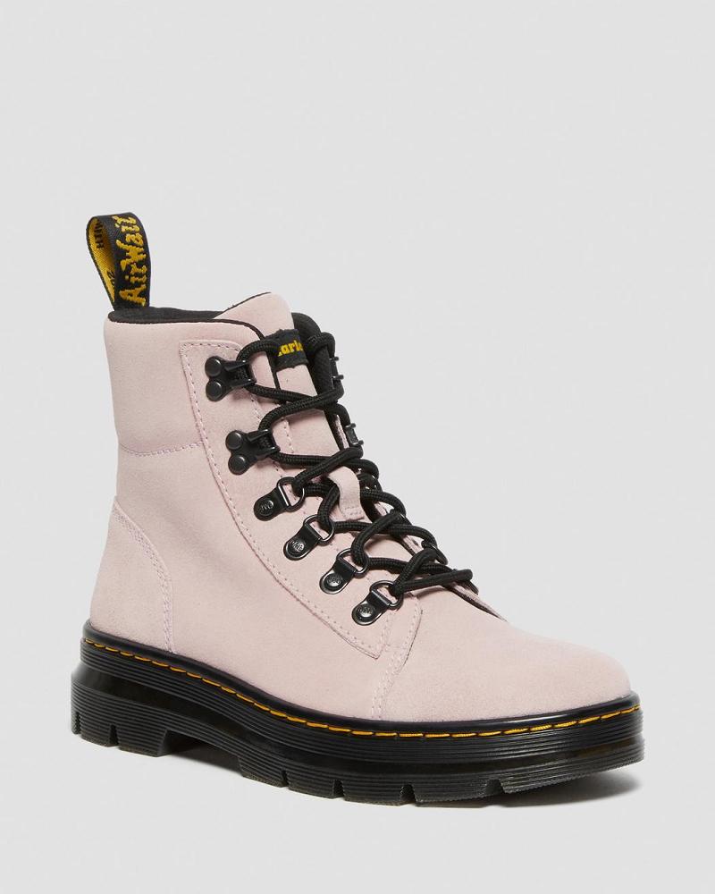 Botas Casuales Dr Martens Combs Women Gamuza Mujer Rosas | MX 680OKI